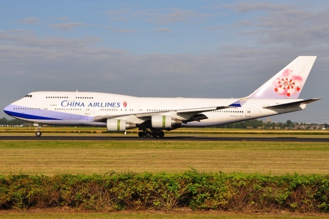 B-18201 - 747-409 - China Airlines - AMS - 18-08-2009
