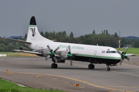 G-LOFE - L-188 Electra-C - Atlantic Airlines - LGG - 22-08-2009
