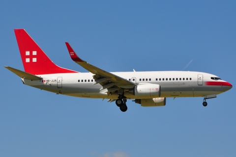 HB-JJA - 737-7AK(WL) - PrivatAir - AMS - 23-06-2009