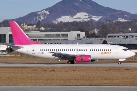 LY-AQV - 737-35B - JetTime - SZG - 28-02-2009