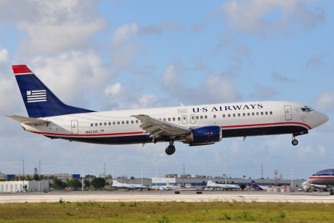 N421US - 737-401 - US Airways - MIA - 16-05-2009