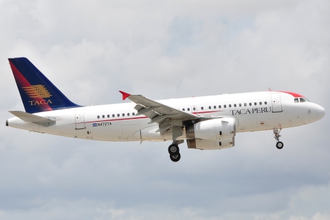 N472TA - A319-132 - TACA Peru - MIA - 18-05-2009