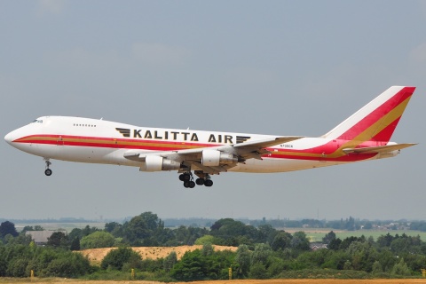 N709CK - 747-132 - Kalitta Air - LGG - 04-07-2009