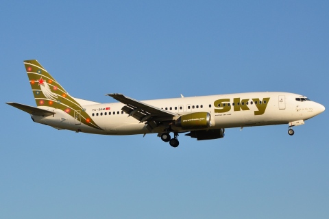 TC-SKM - 737-49R - Sky Airlines - BRU - 04-08-2009