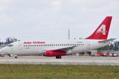 YV343T - 737-232 - Avior Airlines - MIA - 16-05-2009