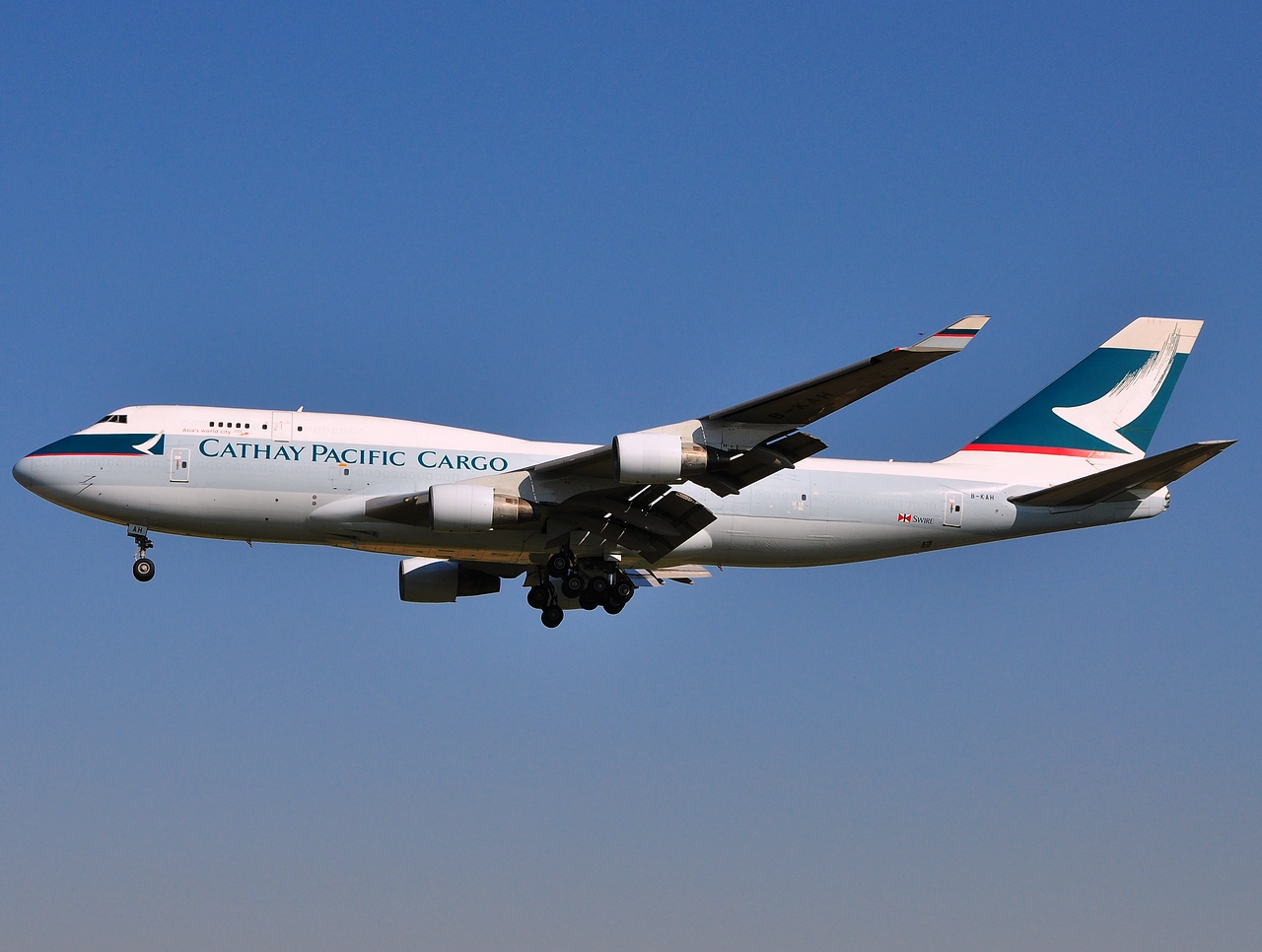 B-KAH - 747-412 - Cathay Pacific Airways - BRU - 23-04-2010