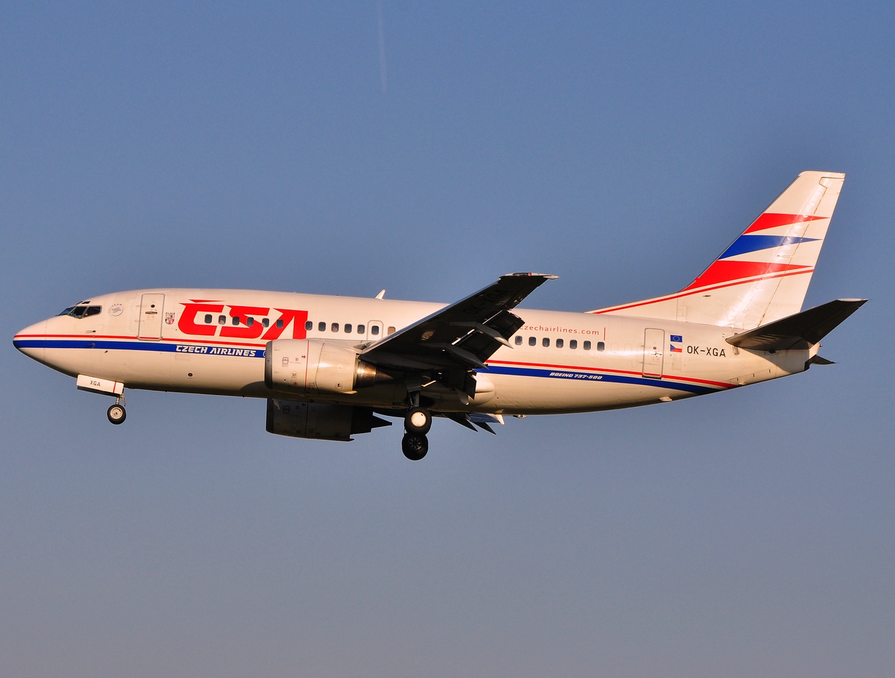 OK-XGA - 737-55S - CSA Czech Airlines - BRU - 22-04-2010