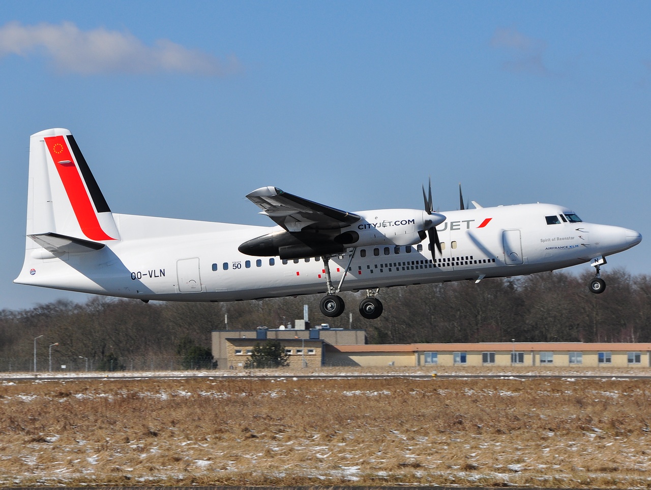OO-VLN - Fokker 50 - Cityjet - LUX - 07-03-2010