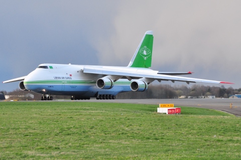 5A-DKN - Antonov An-124-100 - Libyan Air Cargo - LGG - 31-03-2010