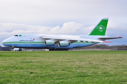 5A-DKN - Antonov An-124-100 - Libyan Air Cargo - LGG - 31-03-2010b