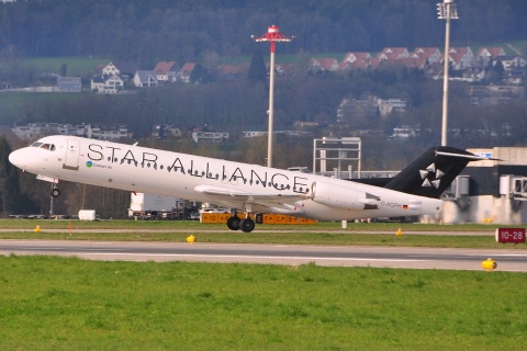 D-AGPH - Fokker 100 - Contact Air - ZRH - 10-04-2010