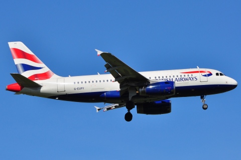 G-EUPY - A319-131 - British Airways - TLS - 28-04-2010