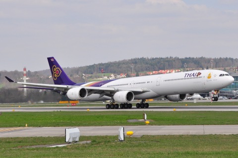 HS-TNA - A340-642 - Thai Airways International - ZRH - 10-04-2010