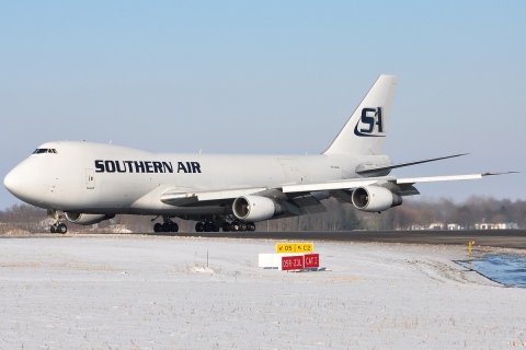 N754SA - 747-228F - Southern Air - LGG - 16-02-2010