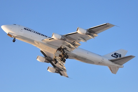 N758SA - 747-281F - Southern Air - LGG - 16-02-2010c