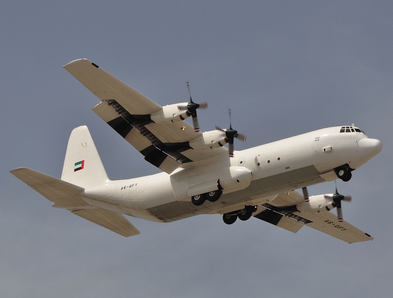 A6-QFY - L-100-30 Hercules - United Arab Emirates Air Force - DXB - 07-04-2011