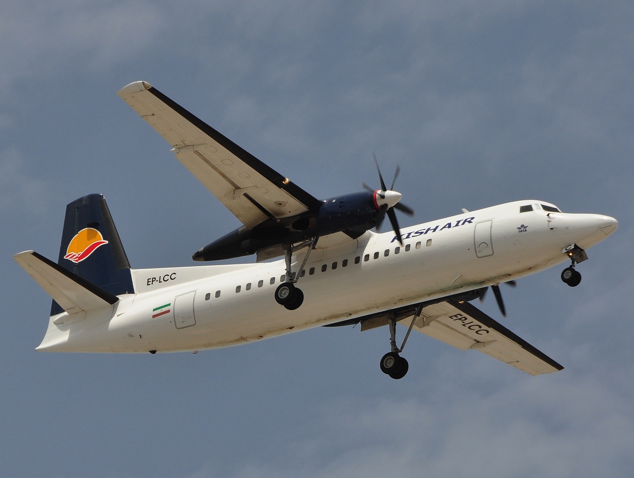 EP-LCC - Fokker 50- - Kish Air - DXB - 07-04-2011
