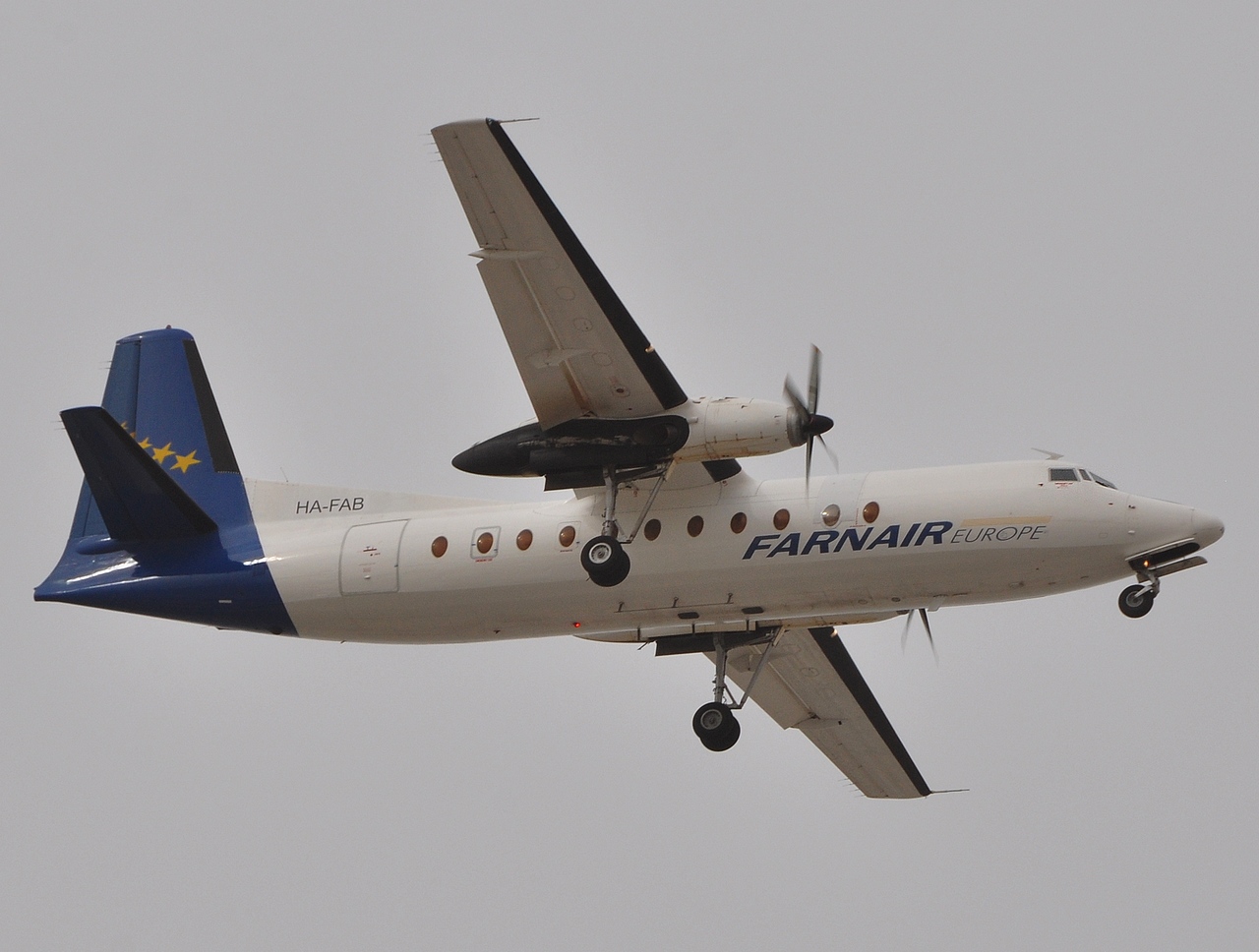 HA-FAB - Fokker F-27-500 - Farner Airlines Hungary - DXB - 05-04-2011