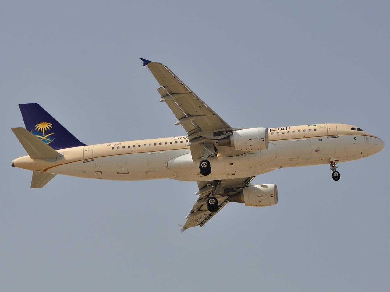 HZ-ASC - A320-214 - Saudi Arabian Airlines - DXB - 03-04-2011