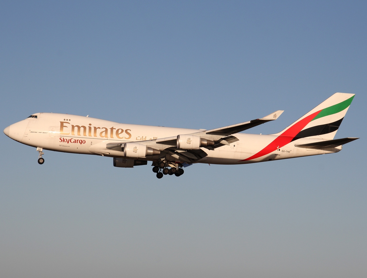 OO-THD - 747-4HAF(ER) - Emirates - LGG - 09-12-2011