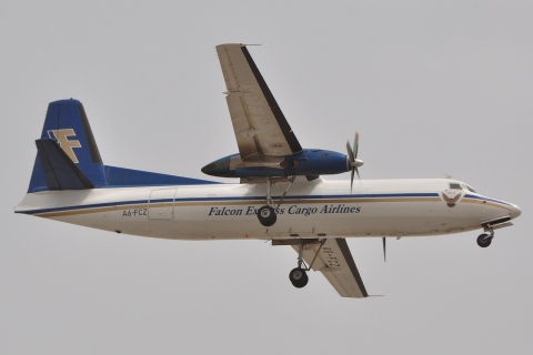 A6-FCZ - Fokker F-27-500 - Falcon Express Cargo Airlines - DXB - 05-04-2011
