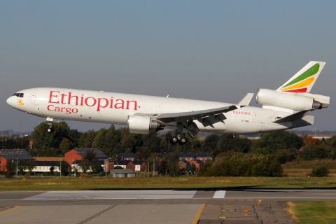 ET-AML - MD-11F - Ethiopian Airlines - LGG - 16-10-2011