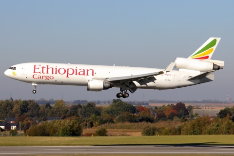 ET-AML - MD-11F - Ethiopian Airlines - LGG - 23-10-2011