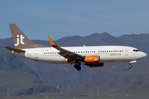 OY-JTB - 737-3Y0(WL) - JetTime - LPA - 19-02-2011