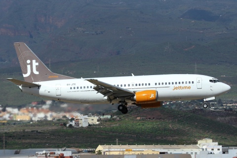 OY-JTE - 737-3L9 - JetTime - LPA - 18-02-2011