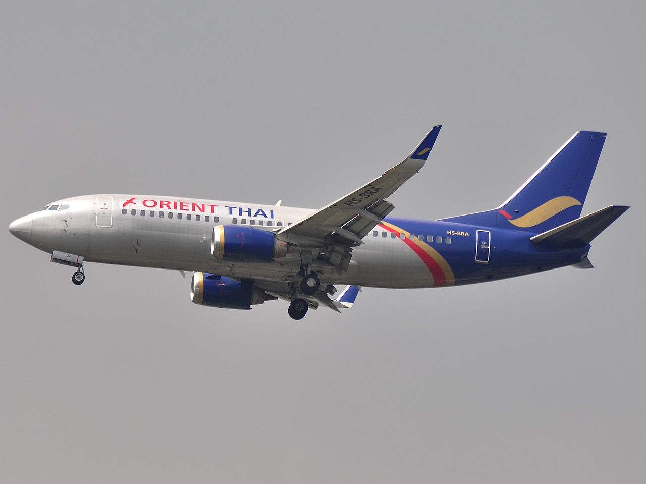 HS-BRA - 737-3T0(WL) - Orient Thai Airlines - BKK - 25-01-2012