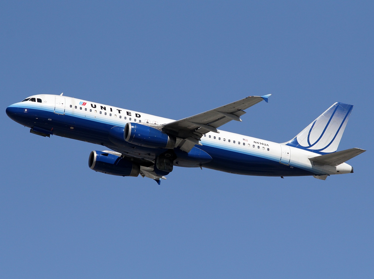 N414UA - A320-232 - United Airlines - LAX - 04-03-2012