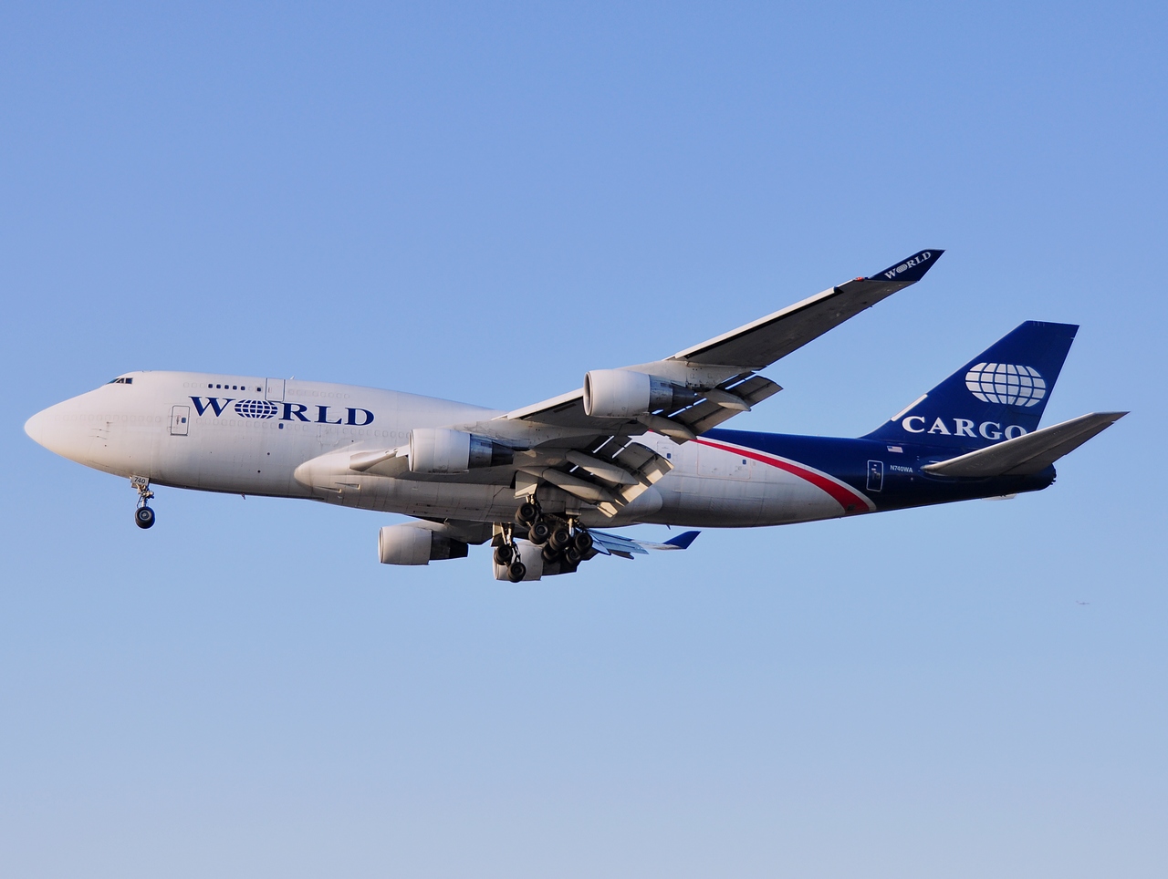 N740WA - 747-4H6 - World Airways - LAX - 08-03-2012
