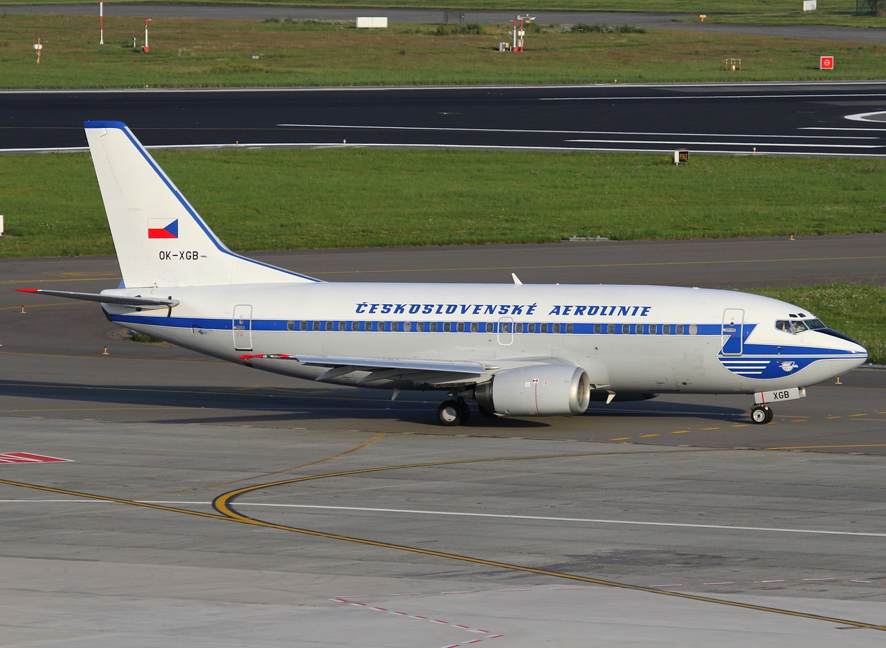OK-XGB - 737-55S - CSA Czech Airlines - BRU - 09-08-2012
