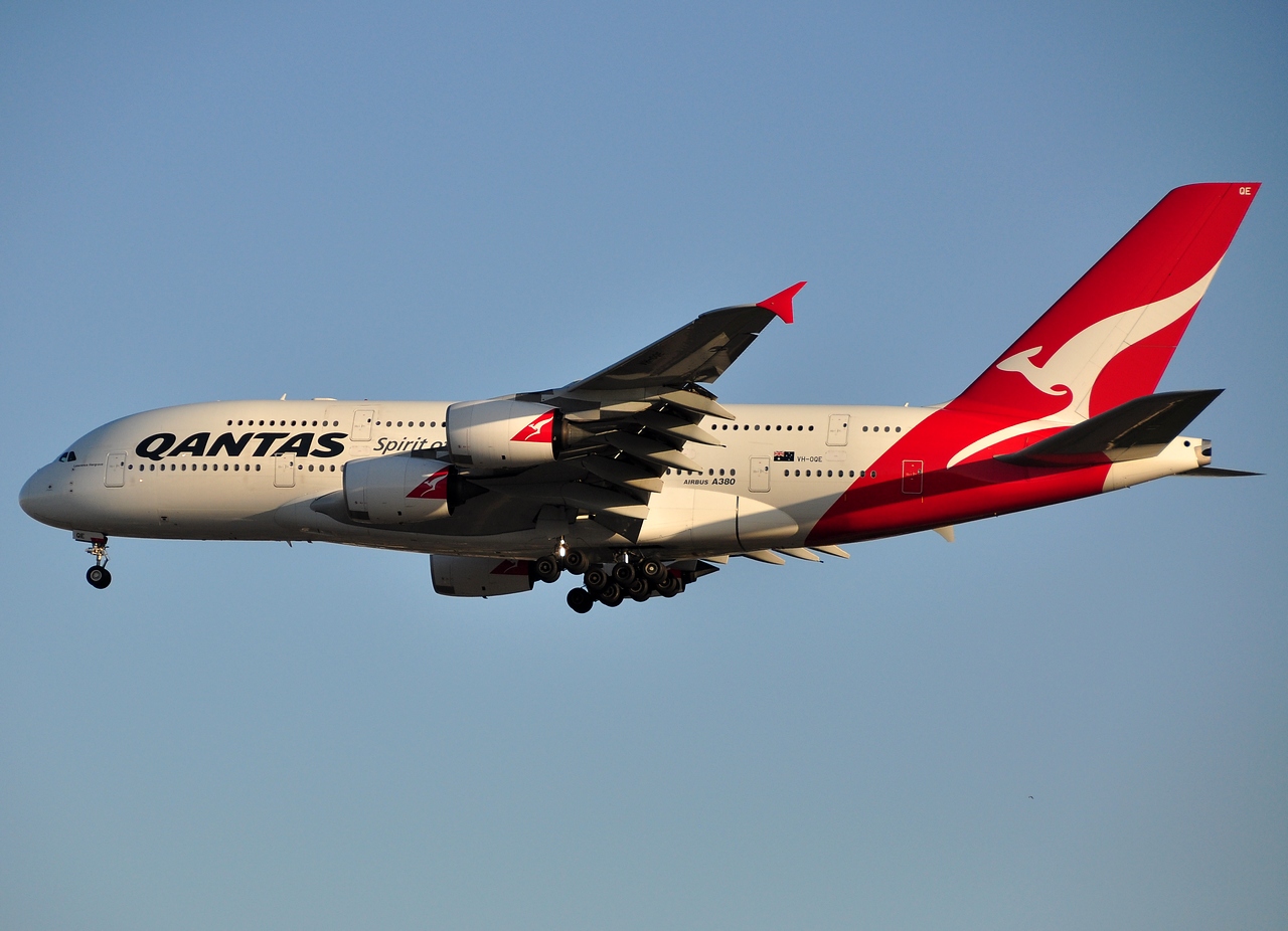 VH-OQE - A380-842 - Qantas - LAX - 08-03-2012