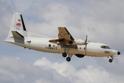 1201 - Fokker F-27-200MAR - Royal Thai Navy - HKT - 01-02-2012