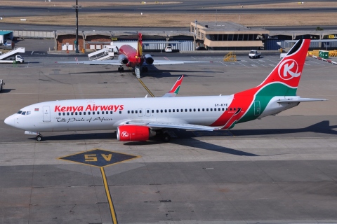 5Y-KYE - 737-8Q8(WL) - Kenya Airways - JNB - 31-05-2012