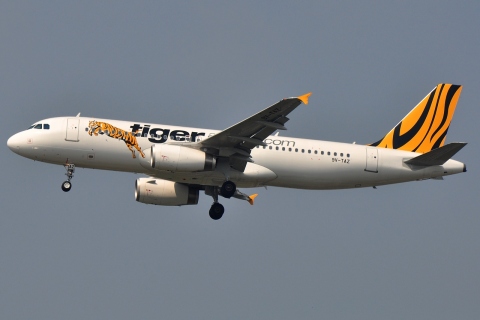 9V-TAZ - A320-232 - Tiger Airways - BKK - 25-01-2012
