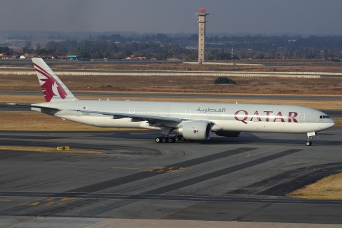 A7-BAL - 777-3DZ(ER) - Qatar Airways - JNB - 28-05-2012