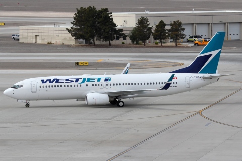 C-GWSX - 737-8CT(WL) - WestJet - LAS - 12-03-2012