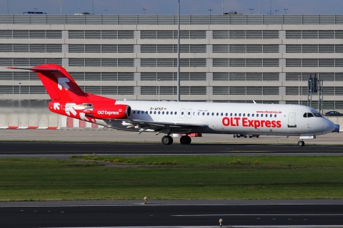 D-AFKF - Fokker 100 - OLT Express Germany - BRU - 27-10-2012