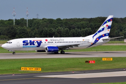 D-AGSB - 737-883(WL) - German Sky Airlines - DUS - 04-08-2012