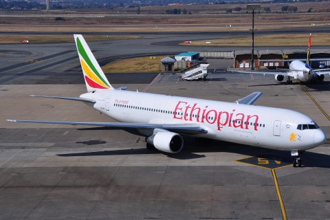 ET-AMF - 767-3BG(ER) - Ethiopian Airlines - JNB - 26-05-2012