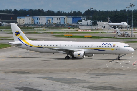 F-GYAZ - A321-111 - Myanmar Airways International - SIN - 31-01-2012