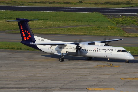 G-ECOI - DHC-8-402Q - Brussels Airlines - BRU - 09-08-2012