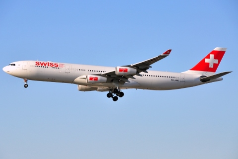 HB-JMO - A340-313 - Swiss - LAX - 08-03-2012