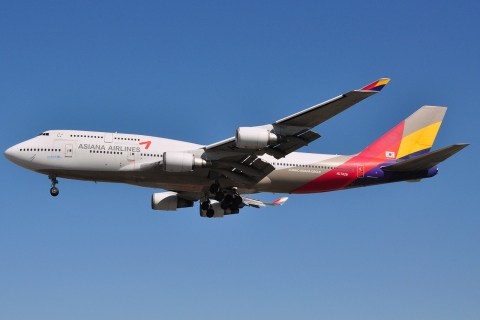 HL7428 - 747-48E - Asiana Airlines - LAX - 09-03-2012