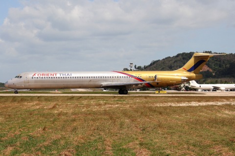 HS-MDI - MD-81 - Orient Thai Airlines - HKT - 01-02-2012