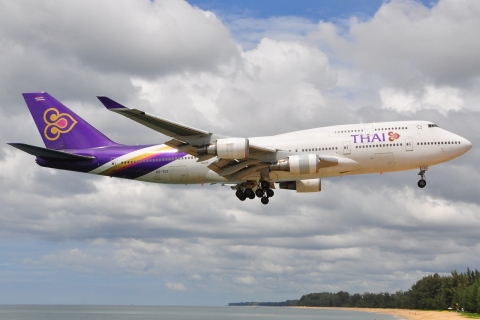 HS-TGZ - 747-4D7 - Thai Airways International - HKT - 30-01-2012