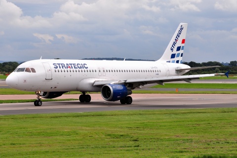 LX-STA - A320-212 - Strategic Airlines _ Luxembourg - MAN - 24-08-2012