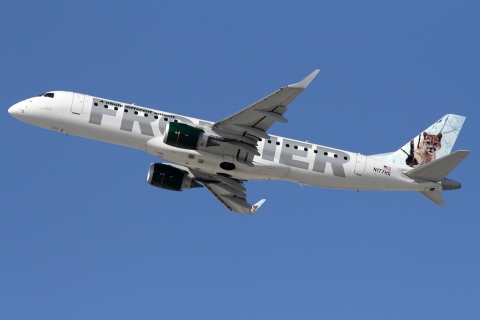 N177HQ - ERJ-190AR (ERJ-190-100 IGW) - Frontier - LAX - 04-03-2012